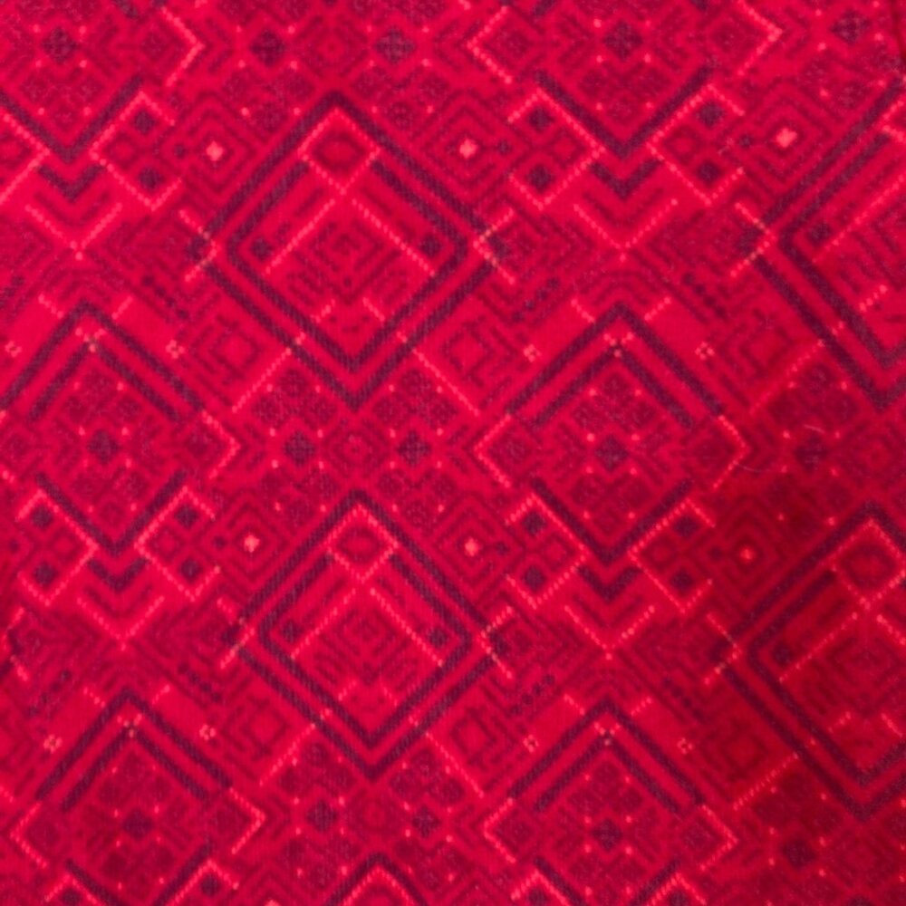 Eddie Bauer Womens Red & Gray Nordic Full-Zip Cardigan Sweater Small Merino Wool - Picture 9 of 13